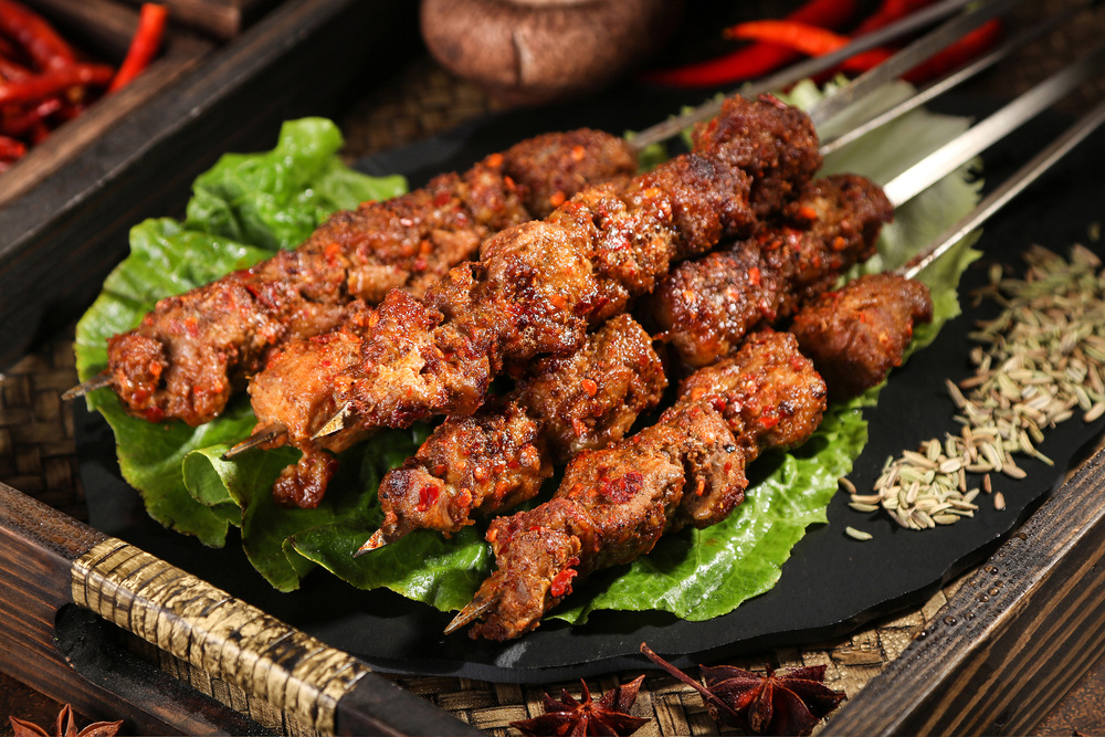 羊肉大串美食图片