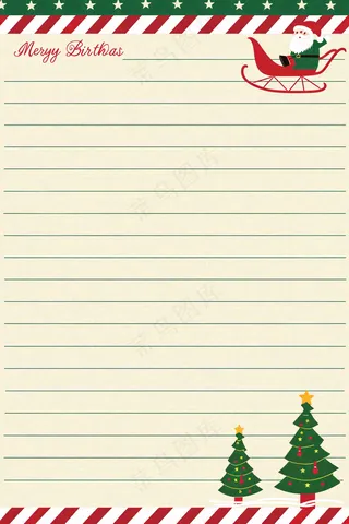 圣诞节卡通插画背景