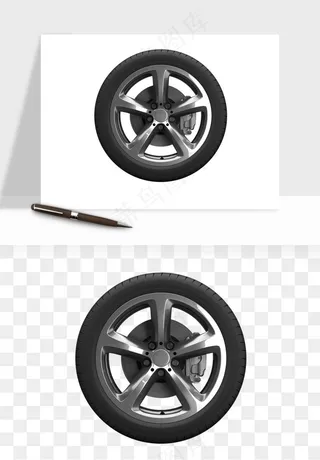 轮胎汽车零件png免抠