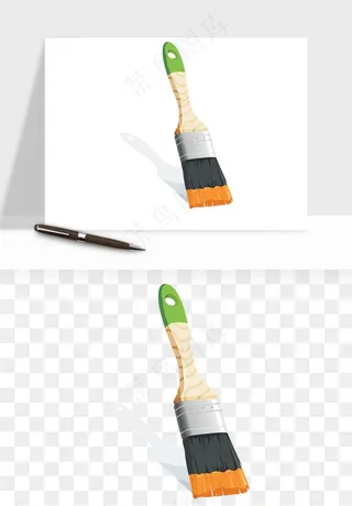油漆刷子粉刷png免抠