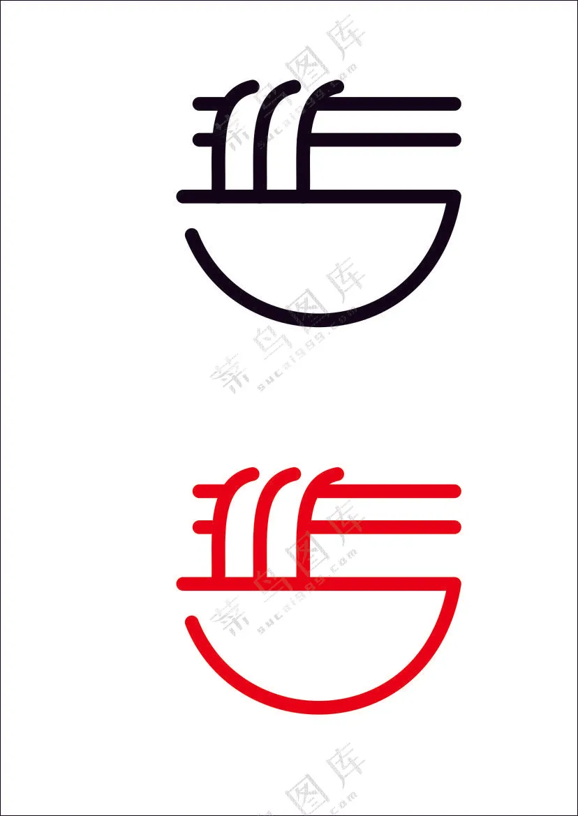 简笔筷子面