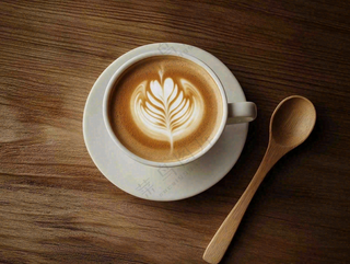 咖啡拿铁下午茶饮品摄影图