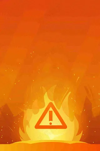 高温预警炎热背景