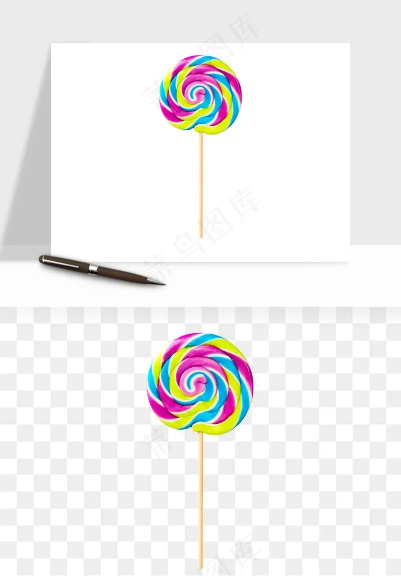 棒棒糖圈圈糖png免抠