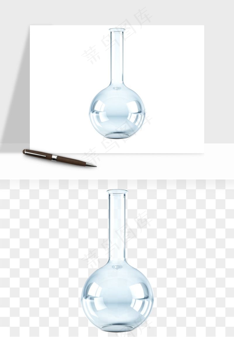 卡通化学实验设备器材png免抠图