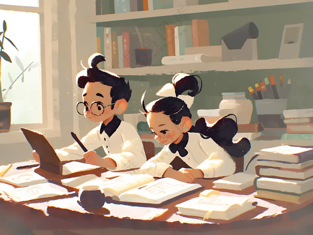 学习人物素色