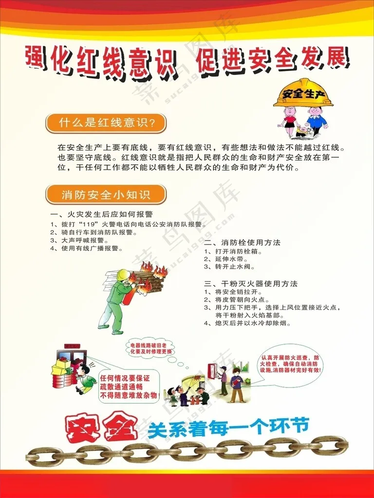 消防安全消防安全挂图广告设计海报