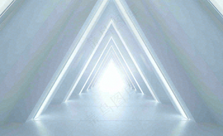 数码科技线光几何背景