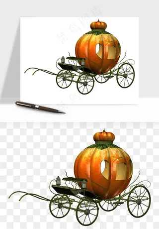 复古马车欧式png免抠