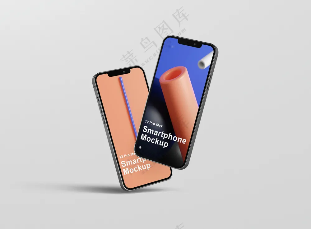 10多角度iphone12苹果手机样机多媒体UI界面APP作品展示模板