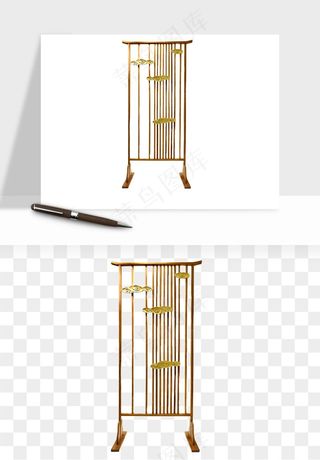 屏风国风元素png免抠