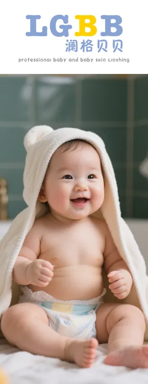 可爱宝宝照灯箱画