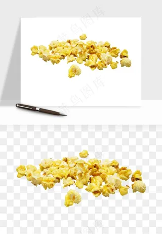 爆米花小吃png免抠