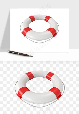 游泳圈png免抠