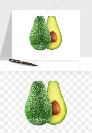 牛油果水果png免抠