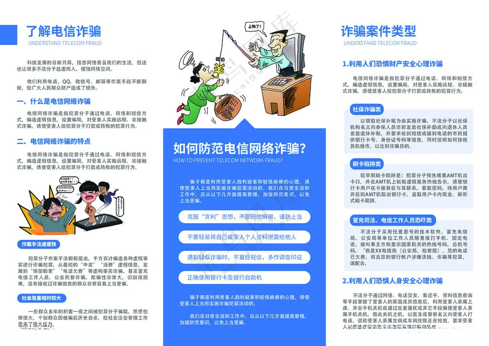 电信反诈折页背面电信TIF