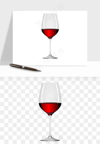 红酒玻璃酒杯png免抠