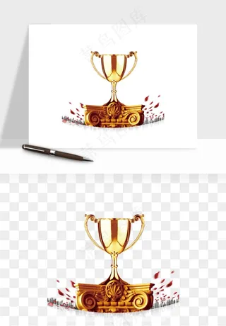 荣誉奖杯冠军金奖png免抠