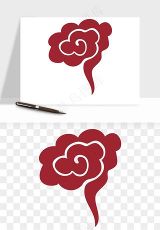 国潮祥云矢量png免抠