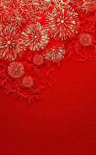 新年红色背景燃放烟花喜庆庆祝元旦背景