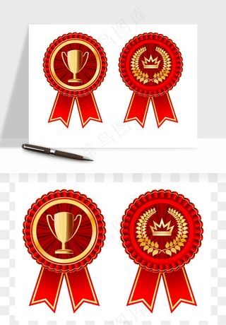 奖章勋章品质标签矢量png免抠
