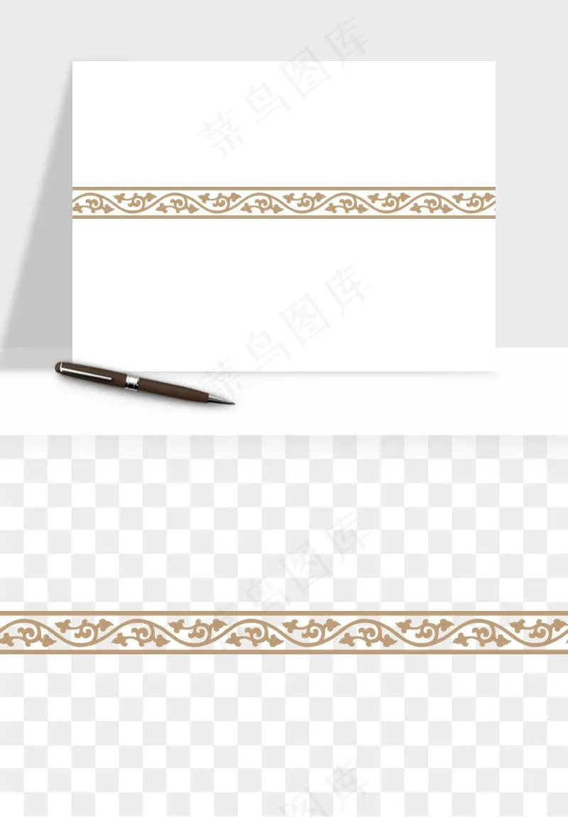 中式边框图案矢量png免抠