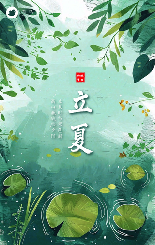 立夏手机海报