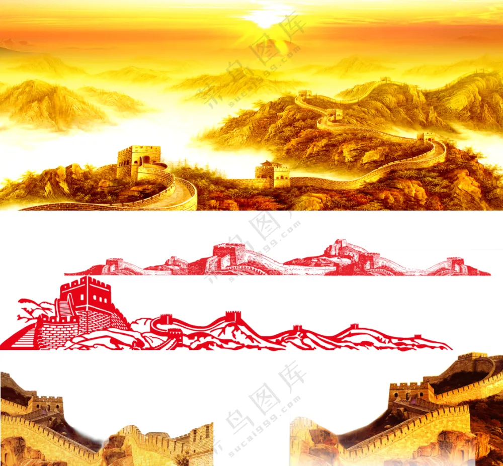 长城背景素材
