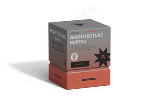 方形天地盖香水精品礼盒包装纸盒logo贴图样机-01