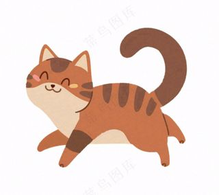 小猫猫咪宠物动物卡通插画免抠