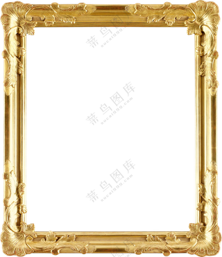 金属雕花装饰边框主题免抠图片素材