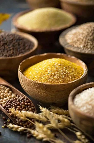 世界粮食日谷物米饭稻谷小麦摄影图