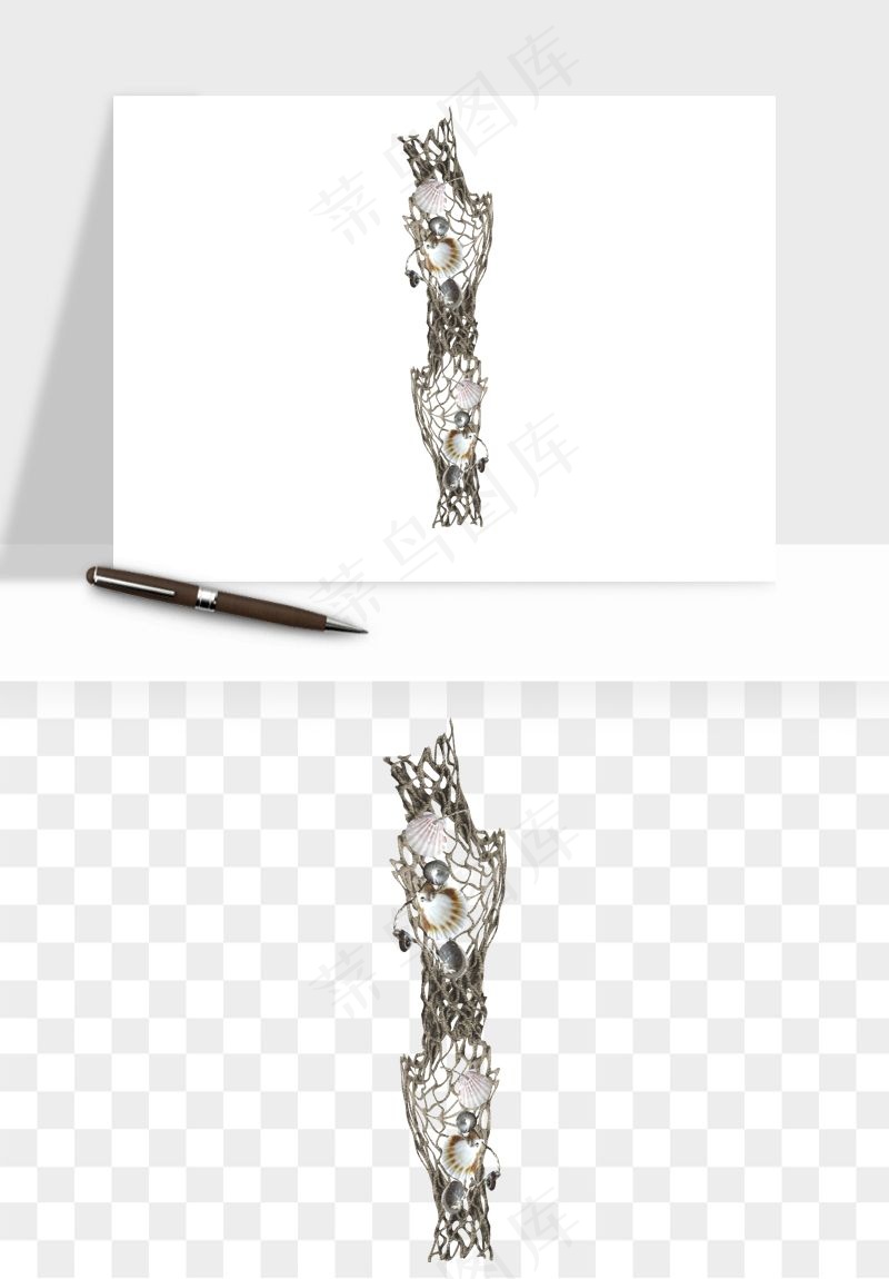 渔网捕鱼工具渔具png免抠