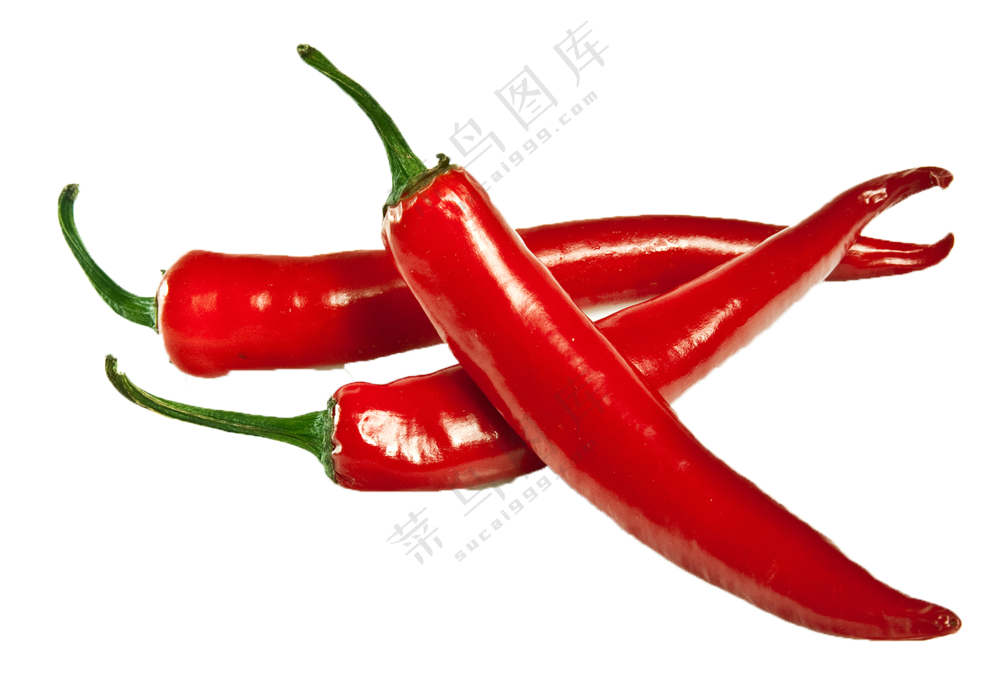 新鲜劲辣的红辣椒食材免抠图片素材