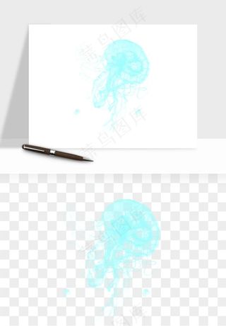 水母章鱼海底生物png免抠图
