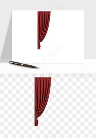 窗帘幕布帷幕png免抠