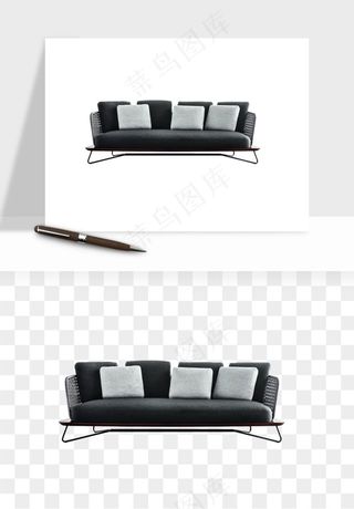 现代沙发家具png免抠