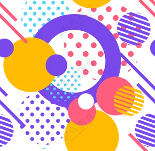 圆点线条几何图案创意免抠图片素材