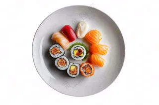各类寿司三文鱼寿司日本料理摄影图免抠