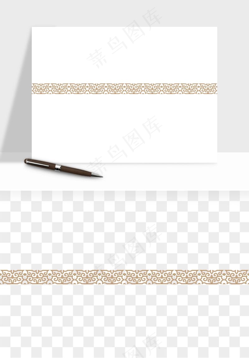 中式边框图案矢量png免抠