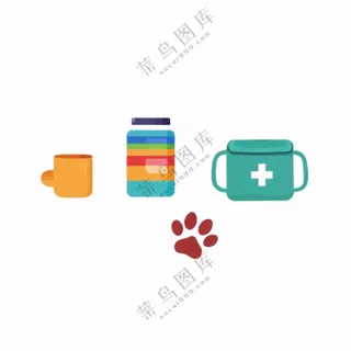 萌宠宠物工具用品免抠
