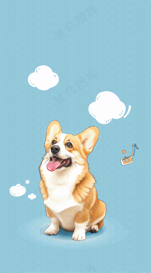 宠物常识宠物攻略猫狗卡通插画背景
