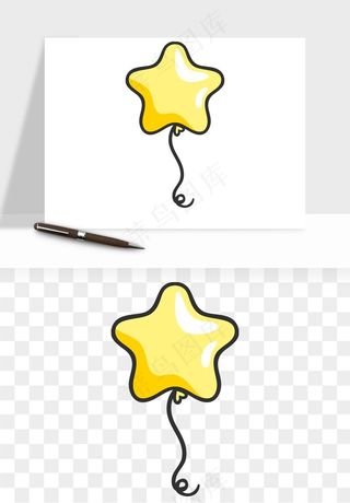 卡通小星星五角星闪光png免抠