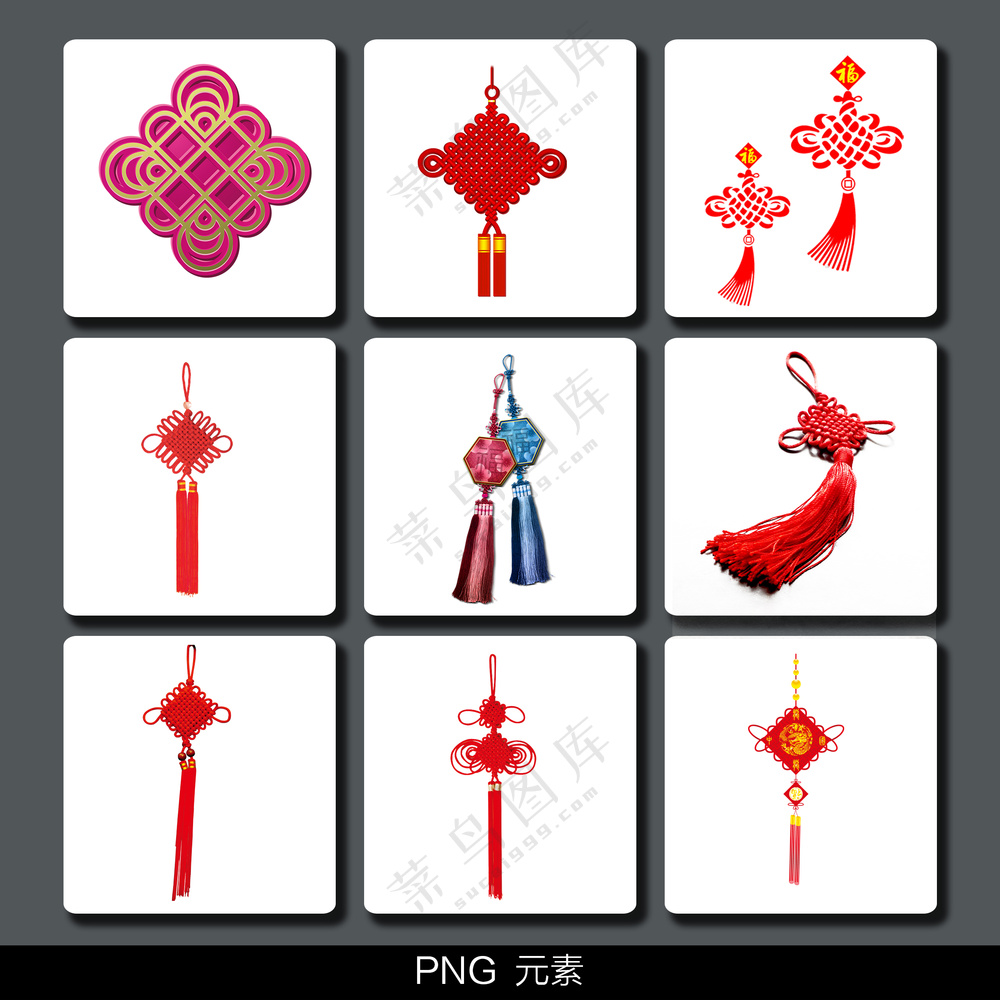 中国结免扣素材