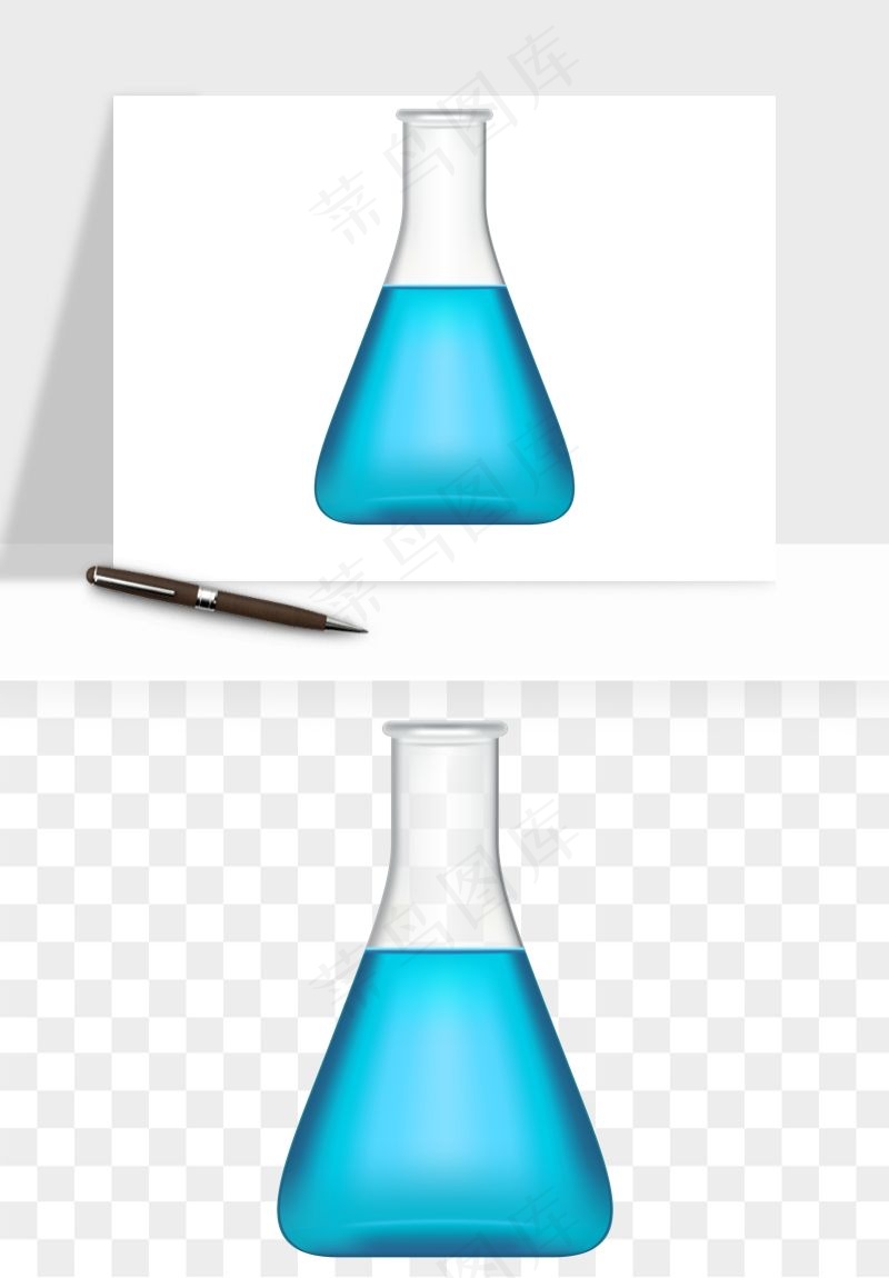 卡通化学实验设备器材png免抠图