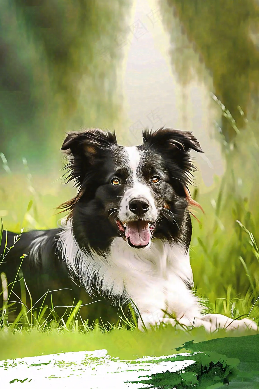 文明养狗宠物遛狗小区物业背景