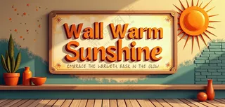 阳光 墙体 暖光 卡通 AI