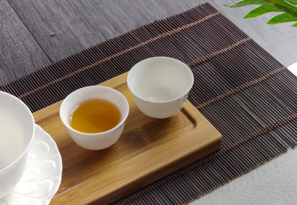 中式茶饮饮品背景