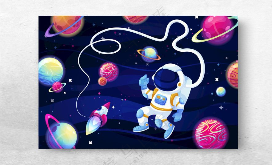 星球背景矮行星AI