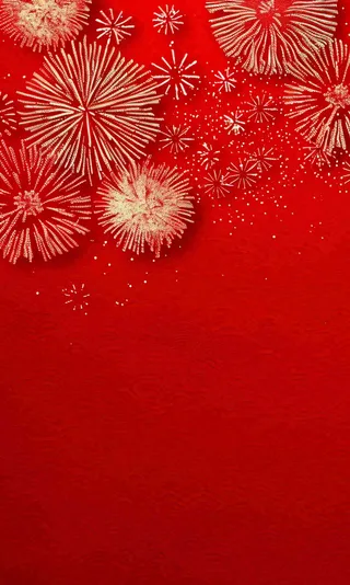 新年红色背景燃放烟花喜庆庆祝元旦背景